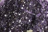 Sparkling Amethyst Geode With Metal Stand - Uruguay #368362-1